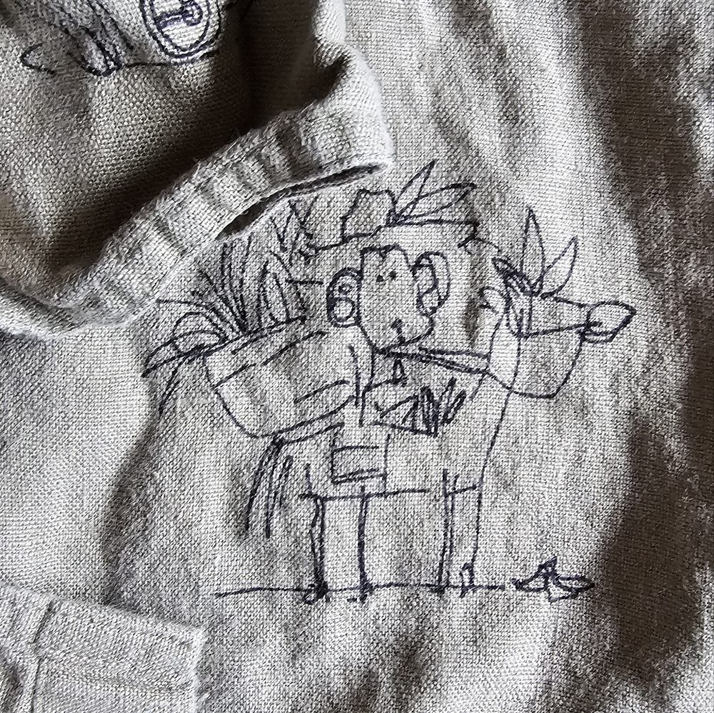 Chico's Top, Size 1, Monkey Print - image 5